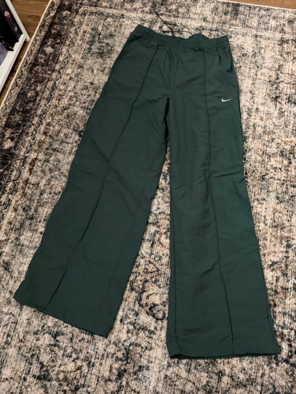 Nike Forest Green Wide Leg Track Pants
